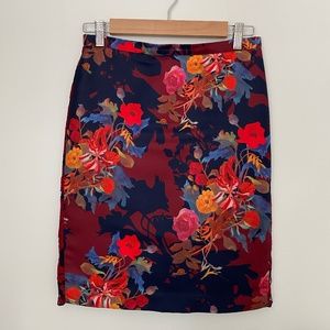 Anthropologie Leifsdottir Women's Size 2 Floral Lace Pencil Skirt